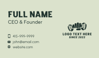 Dumbbell Business Card example 4