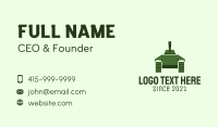 Green Military Tank  Business Card Design