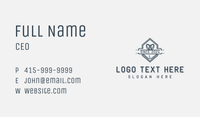 Boutique Artisanal Brand Business Card