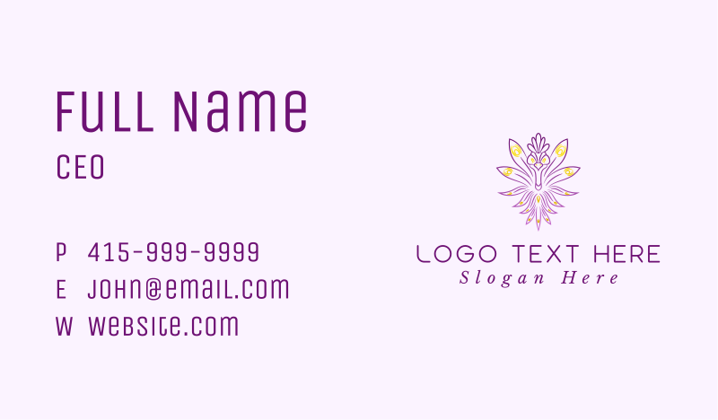 Glamorous Business Card example 1