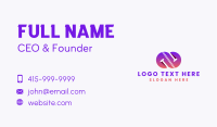 Abstract Loop Symbol Business Card