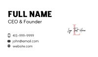 Influencer Business Card example 3