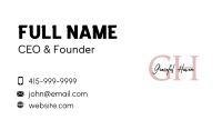 Classy Business Card example 4