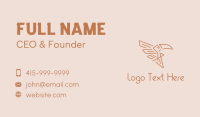 Winged Business Card example 4