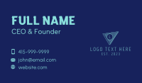 Minimalist Triangle Letter Business Card
