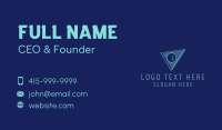 Minimalist Triangle Letter Business Card