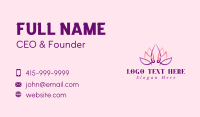 Lotus Flower Gradient Business Card