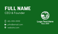 Green House Badge Business Card Design