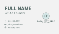 Green Feminine Boutique Business Card