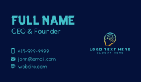 Artificial Intelligence Brain Program Business Card Design