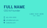 Blue Tech Business Business Card