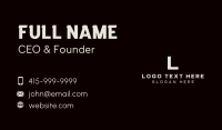 Generic Professional Lettermark Business Card