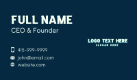 Retro Business Wordmark Business Card Design