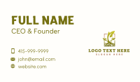 Plant Leaf Landscaping Business Card Design