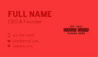 Fright Business Card example 4