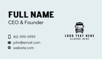 Black Logistics Truck Business Card