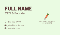 Carrot Writing Pen Business Card