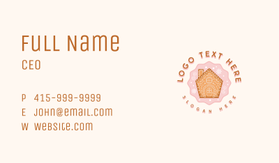Christmas Sweet Gingerbread Business Card