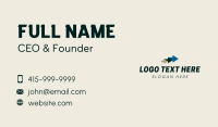 Logistics Arrow Wordmark Business Card Design