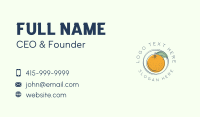 Orange Fruit Orchard Business Card