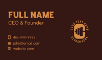 Barbell Fitness Training Business Card