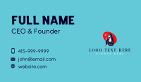 Elegant Woman Smoke Business Card