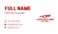 Automotive Fast Racing Car  Business Card