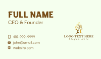 Natural Tree Head Business Card Design