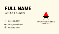Hot Business Card example 1