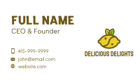 Yin Yang Lemon Fruit  Business Card