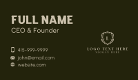 Hotel Royalty Shield Business Card Design