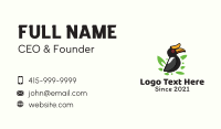 Tropical Hornbill Bird Business Card Design