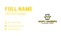 Happy Phone Mascot Business Card Image Preview