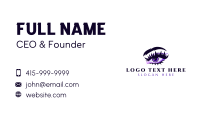 Feminine Eyelashes Beauty Business Card Design