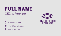 Purple Eye Corporate Business Card