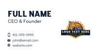 Builder Excavator Machine Business Card