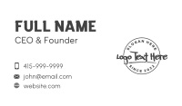 Creative Graffiti Emblem Business Card