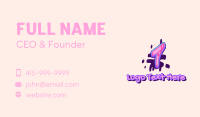 Pop Graffiti Art Number 1 Business Card