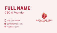 Flame Grill Chicken Business Card Design