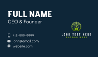 Leaf Shovel Gardening Business Card Design