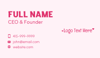 Matchmaker Business Card example 2