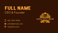 Premium Shield Crest Business Card