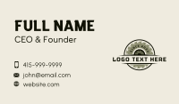 Wood Cutter Sawmill Business Card Design