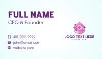 Pink Support Care Home Business Card