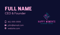 Neon Beach Margarita Business Card Image Preview