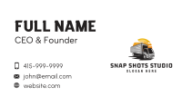 Closed Van Transport Courier Business Card