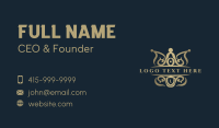 Luxury Crown Crest Business Card
