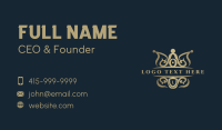 Luxury Crown Crest Business Card Design