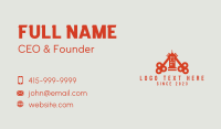 Orange Key Tower Business Card Design