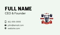 Strong Man Powerlifting Business Card